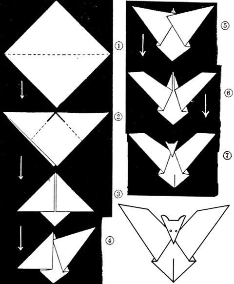 how to make a bat out of paper