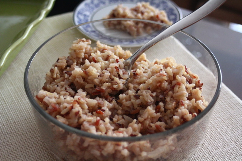 Приготовленный коричневый рис