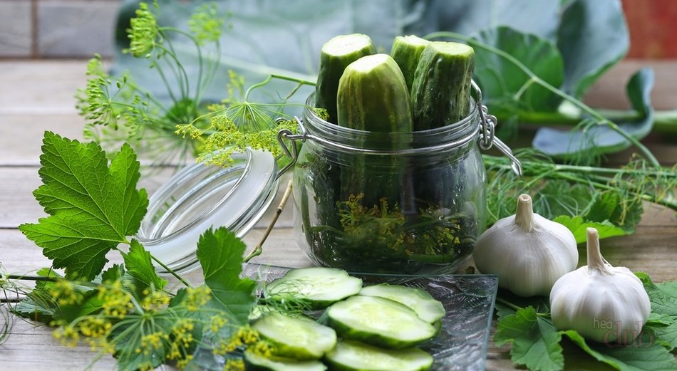 instant salted cucumbers with garlic