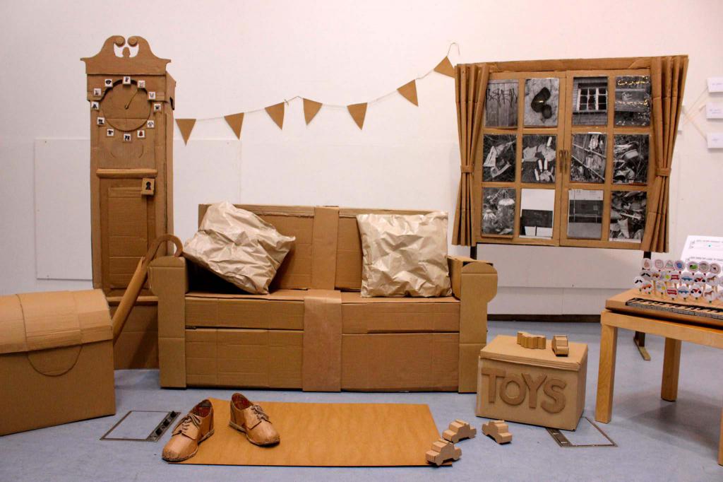 Детская мебель из картона для кукол