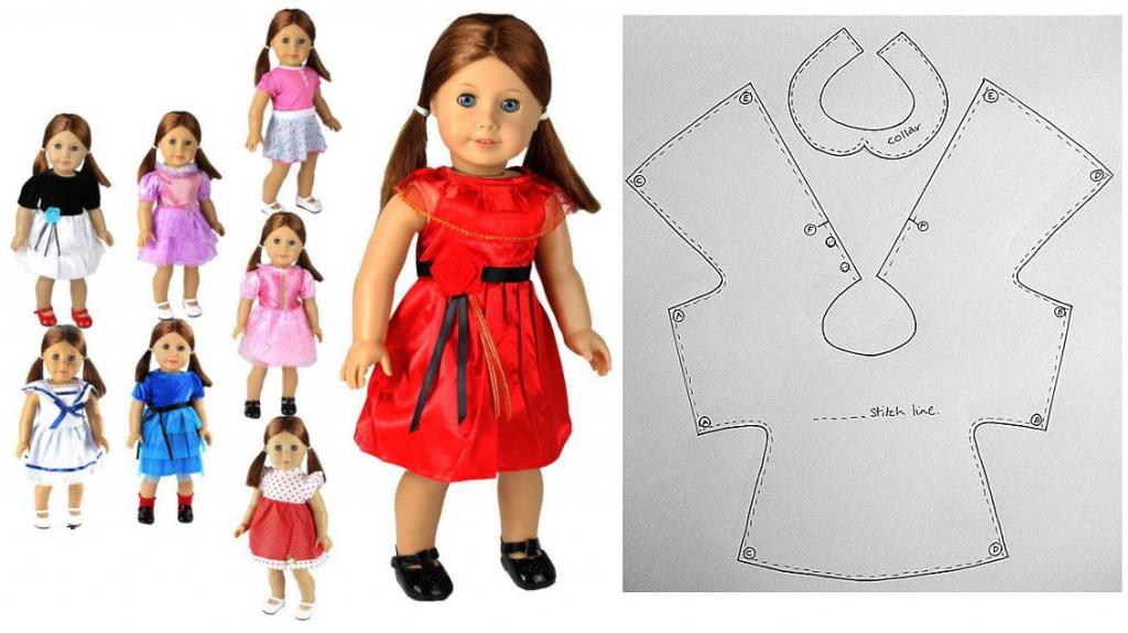 Сшить кукле платье