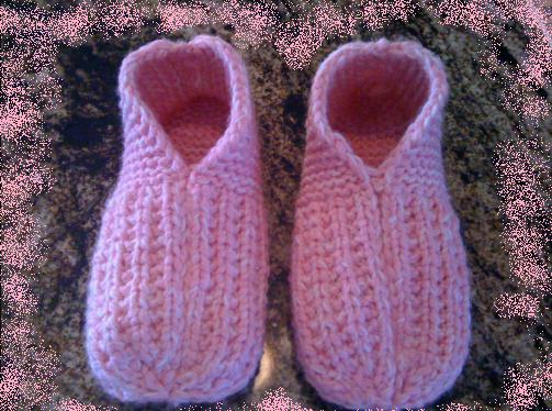 knitting slippers