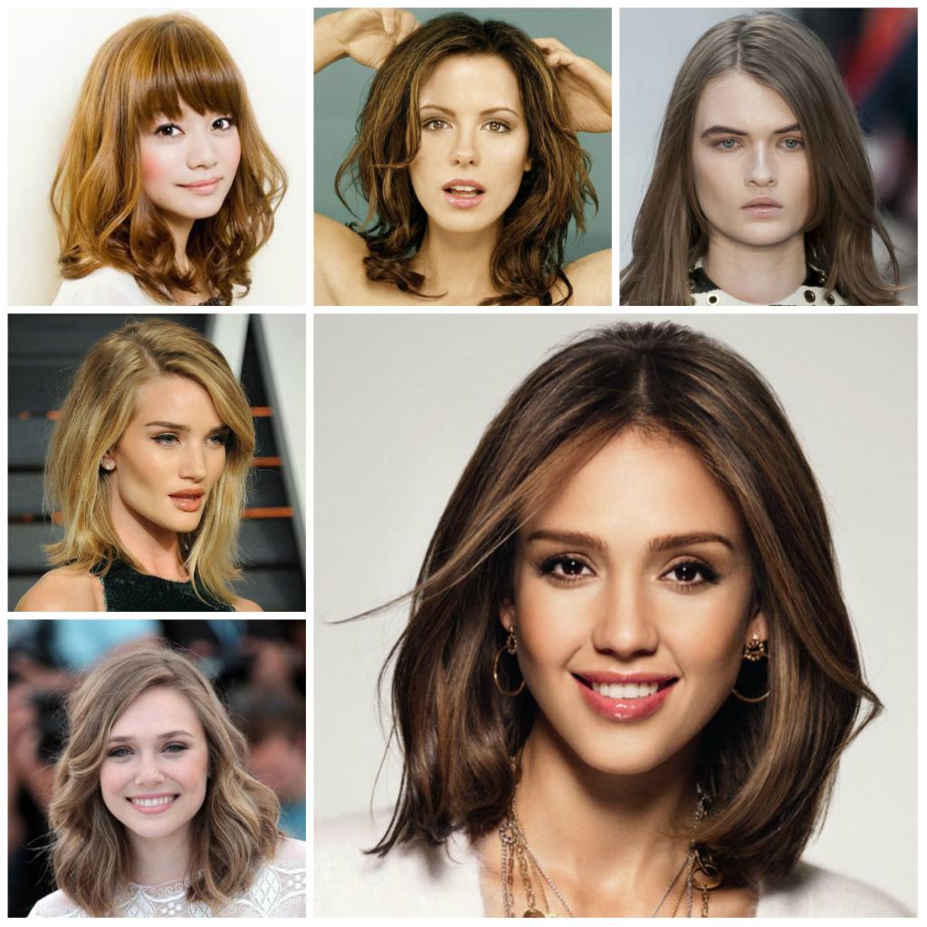 Стрижки на средние волосы женские на вьющиеся волосы фото