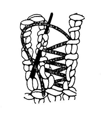 матрасный шов в вязании крючком