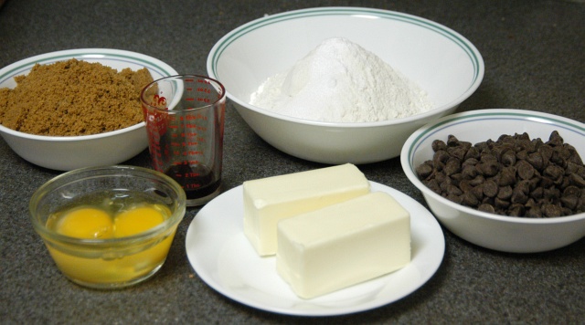 Ингредиенты для шоколадного печенья