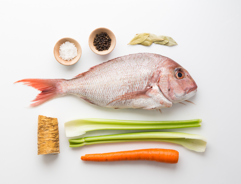 Ингредиенты для приготовления заливного из рыбы