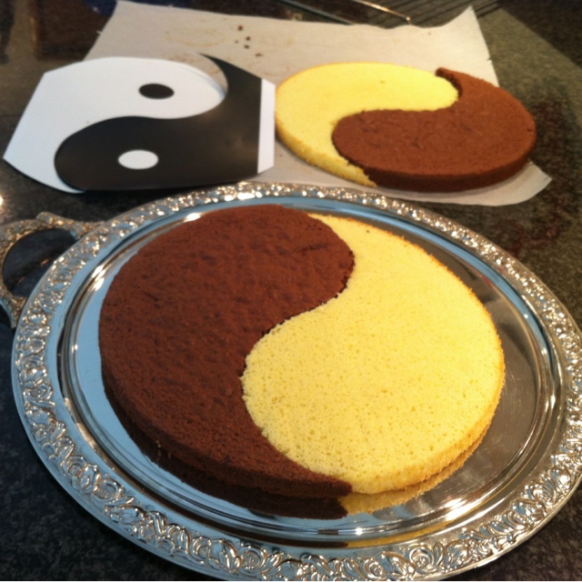 Секреты приготовления торта "Инь Янь"