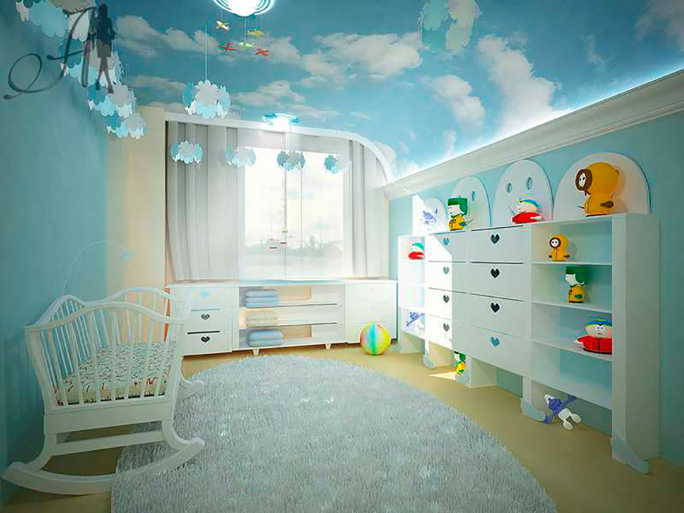 Потолки натяжные дизайн для детской