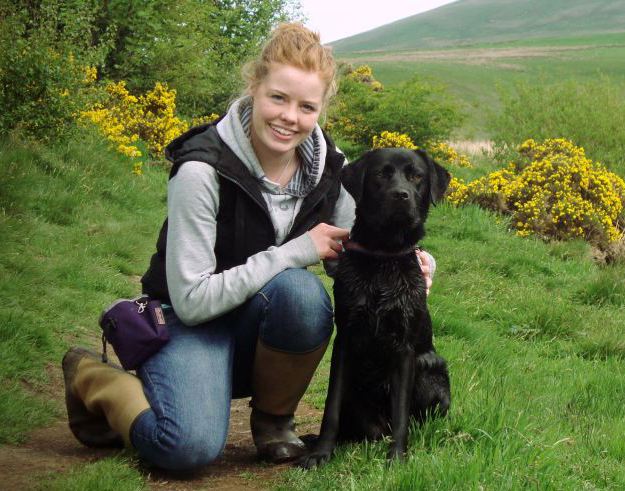 Mistress with a Labrador