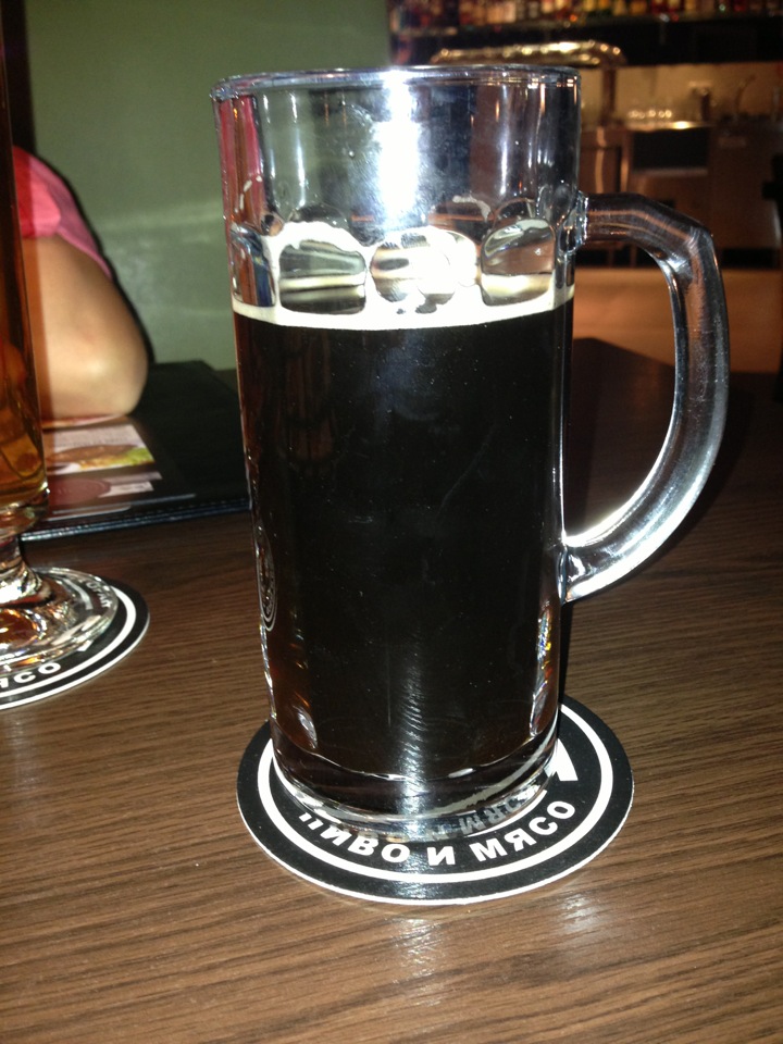 glass of dark beer