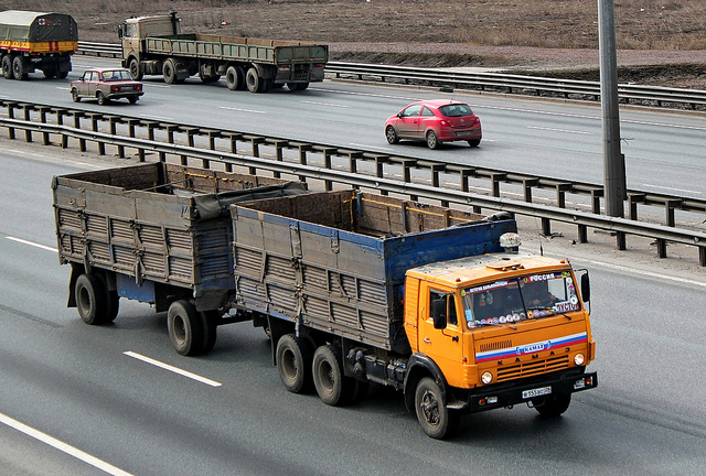 KamAZ with extended sides