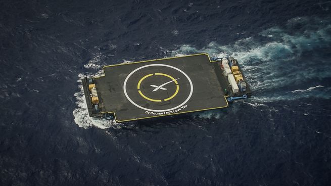 splashdown platform Falcon 9