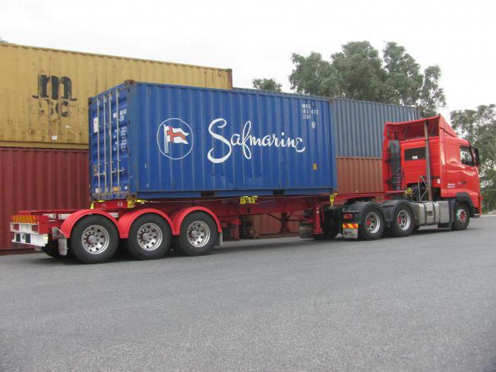 Container chassis semitrailer