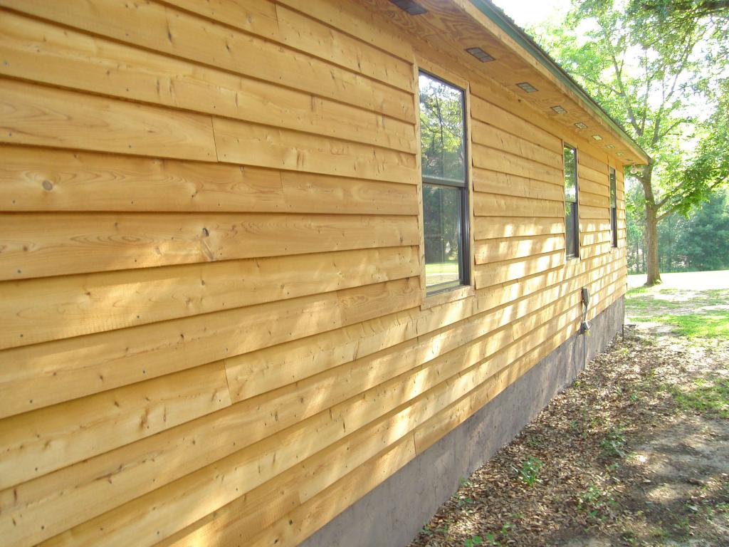 Wood siding