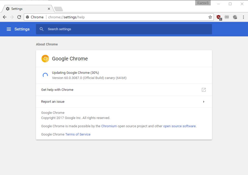 update google chrome browser