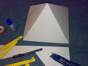 Пирамида сделать своими руками схемы шаблоны