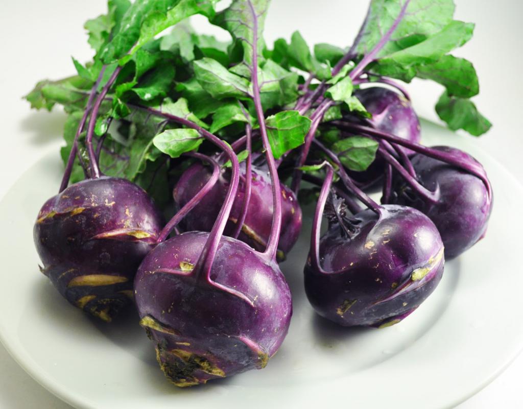 Purple kohlrabi