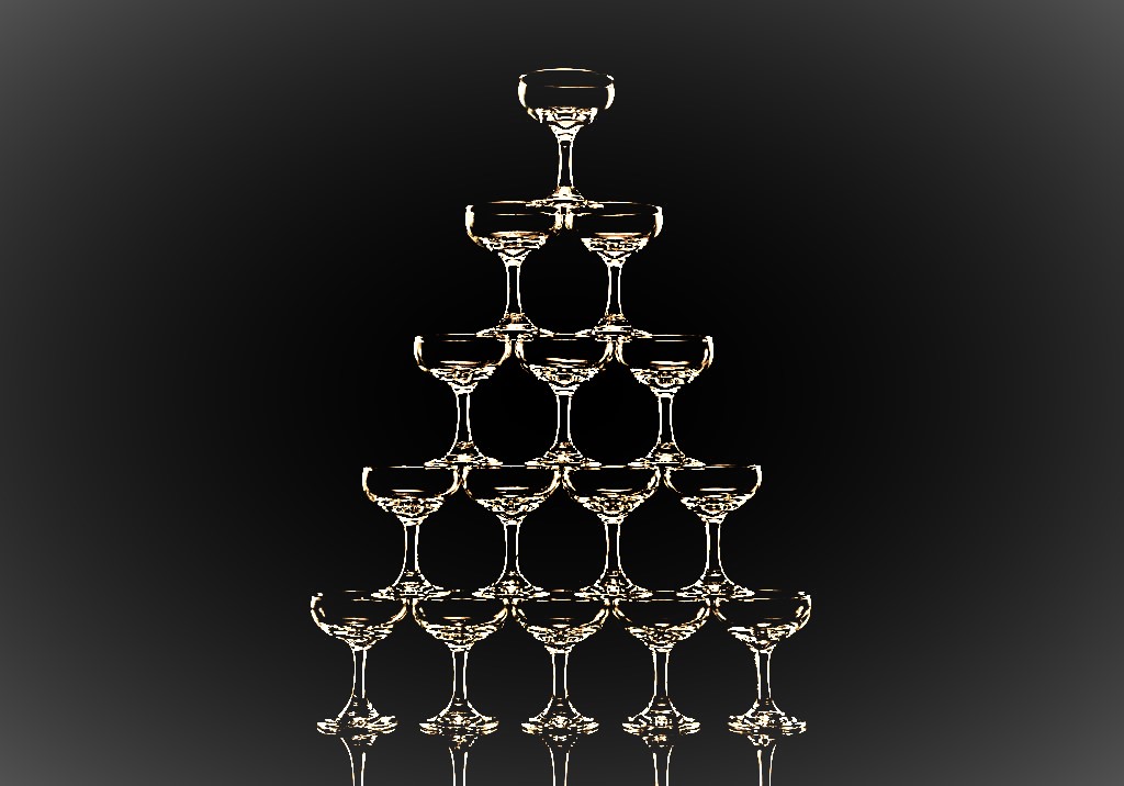 Glass pyramid