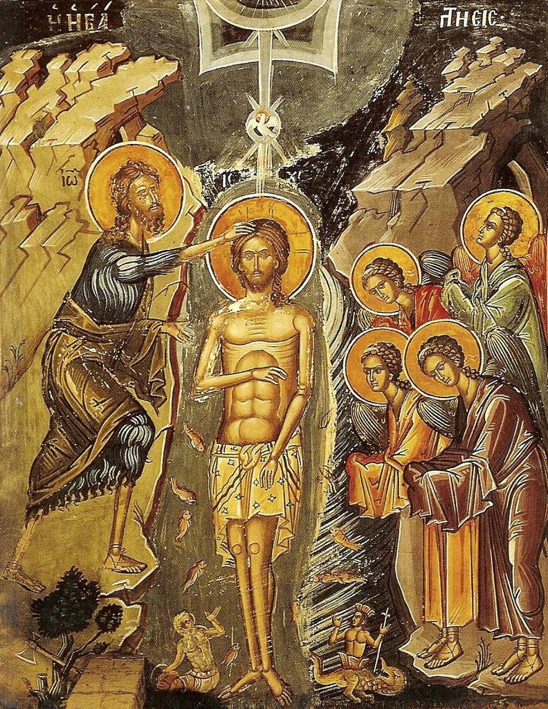 Крещение иисуса картина