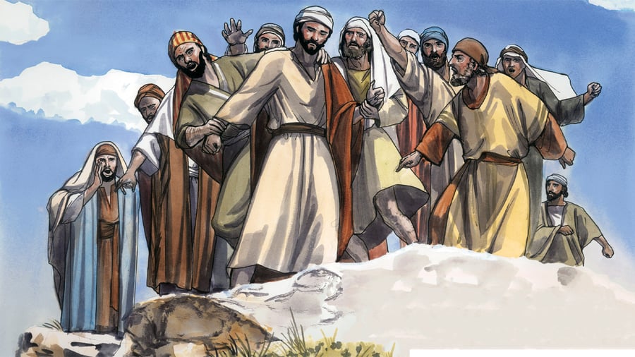 Прихожане преследовали Иисуса до обрыва