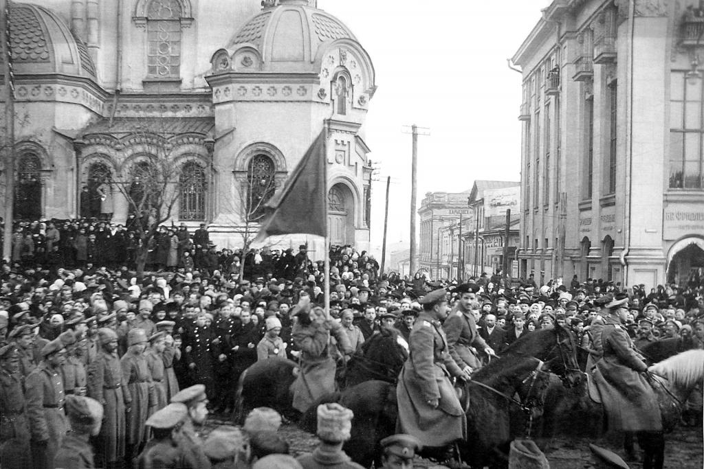 Demonstration during the Revolution