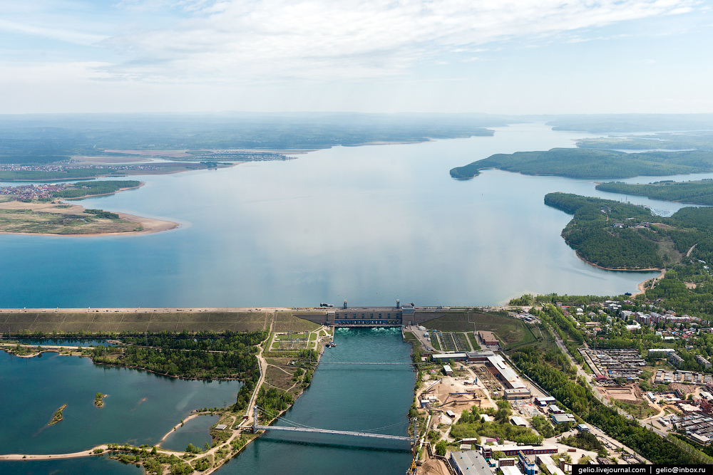 View of the Irkutsk reservoir