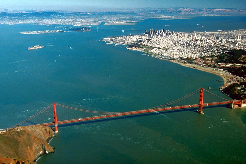 Вид на залив Сан-Франциско