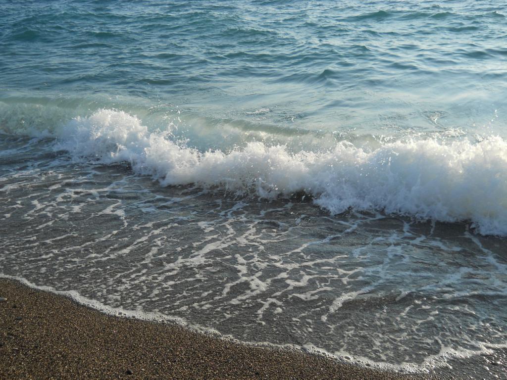 Волна, накатывающая на берег