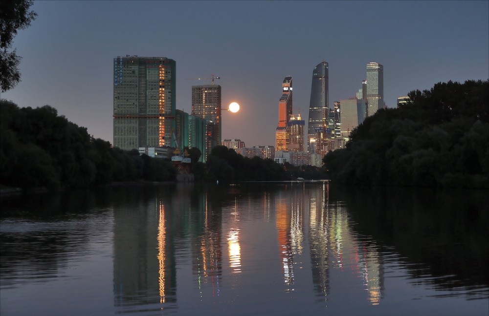 Moon over the complex