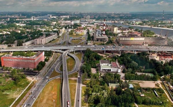 Окружность санкт петербурга в километрах
