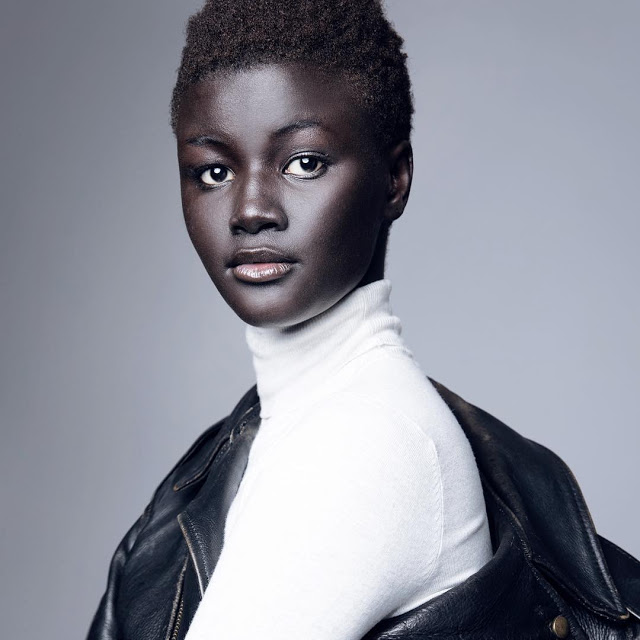 Коудиа Диоп - самая темнокожая модель