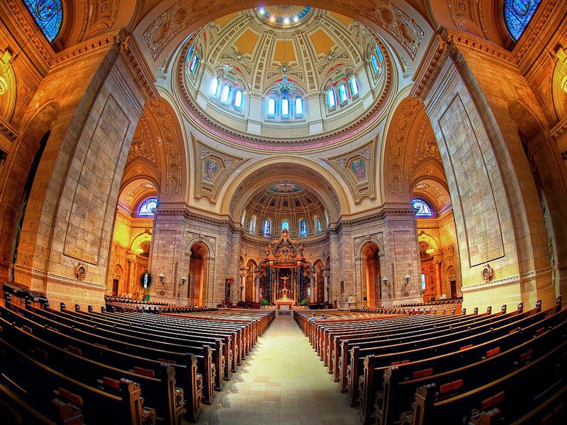 Hall of the catholic temple