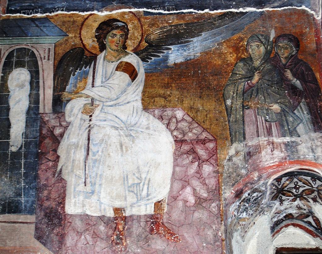 Фреска в монастыре Милешева