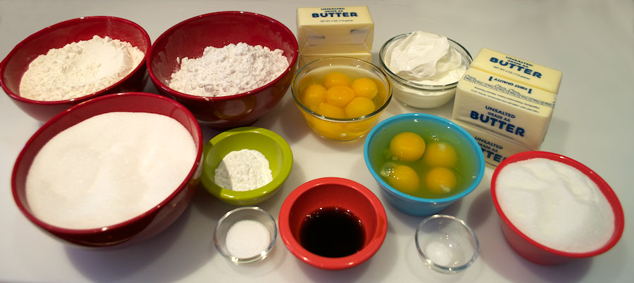 Ingredients for the dough