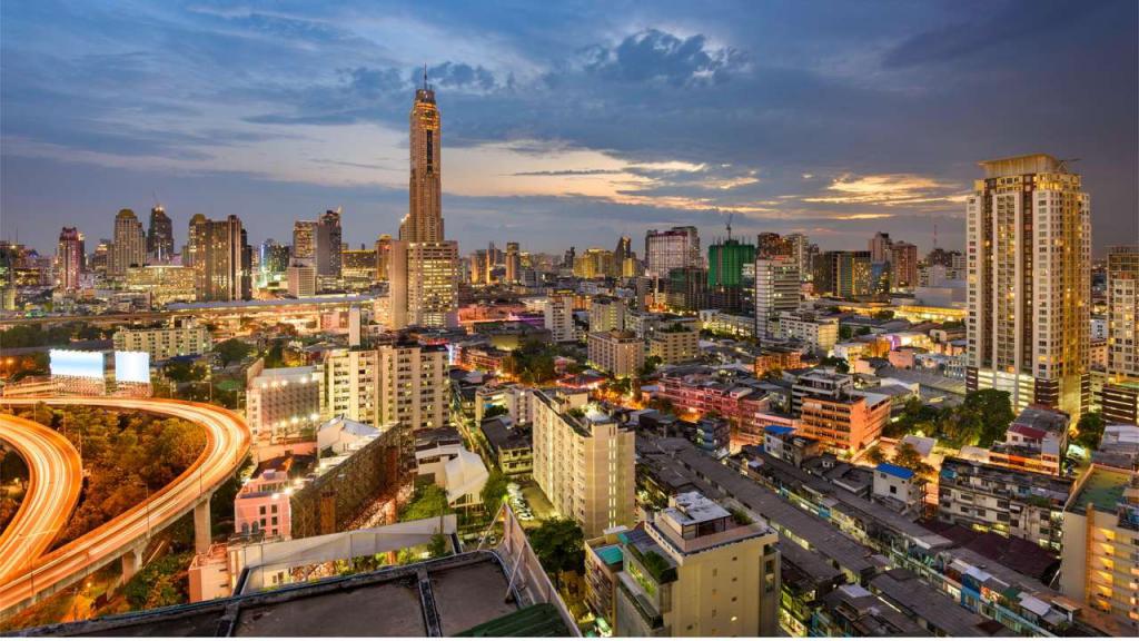 Top view of Bangkok