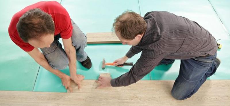 Warm floor under the laminate without screed