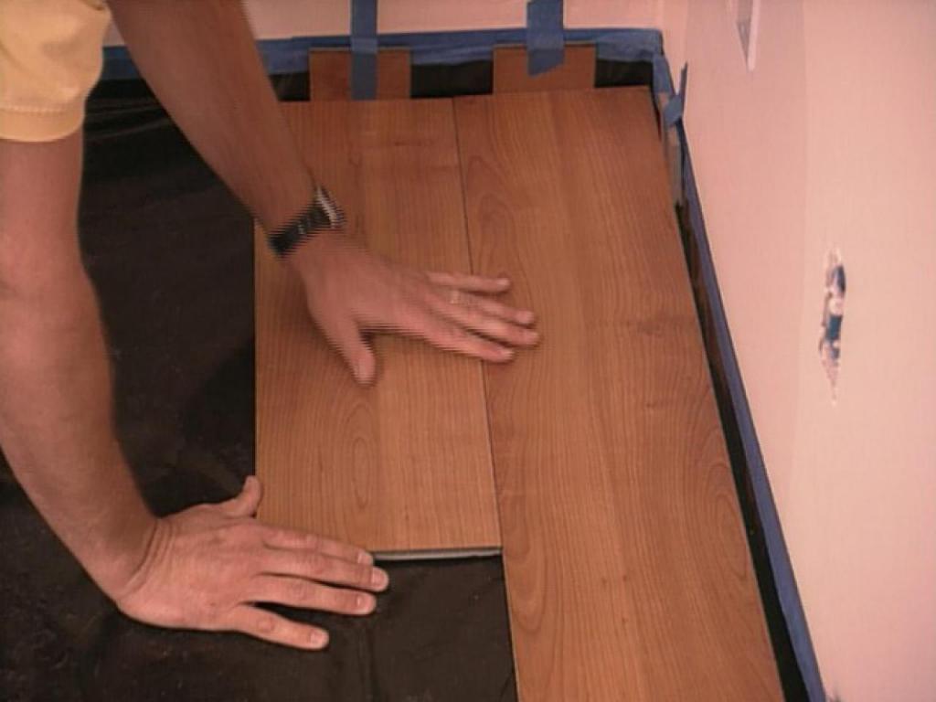 Laminate on a warm water floor