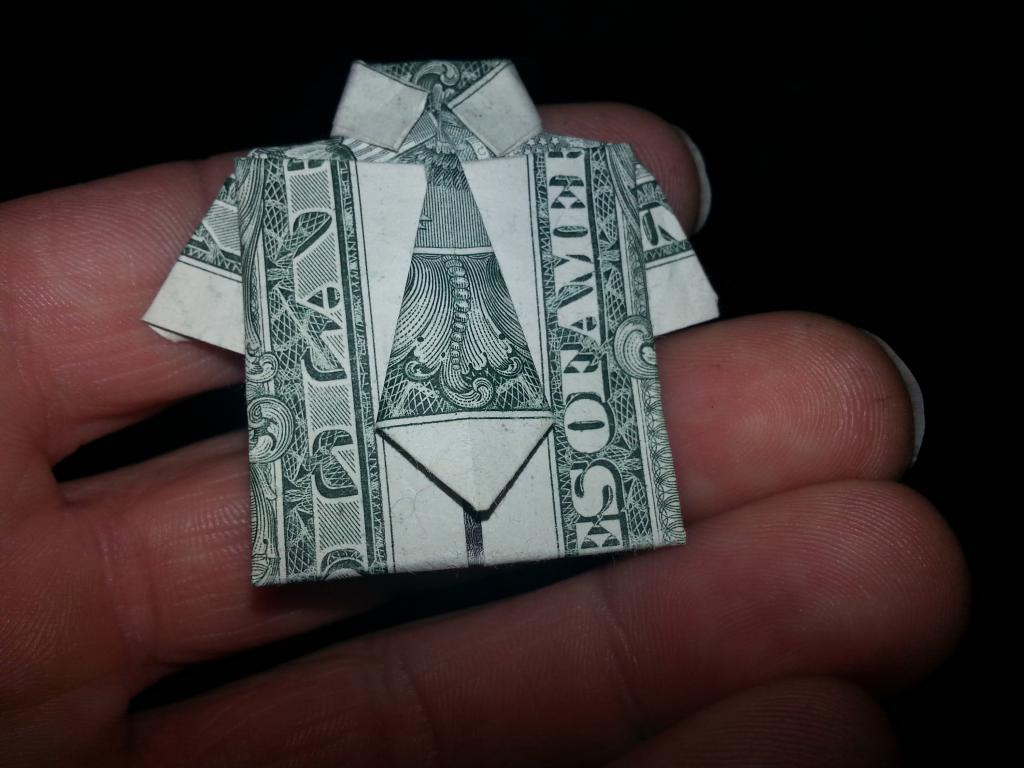 Оригами из купюр