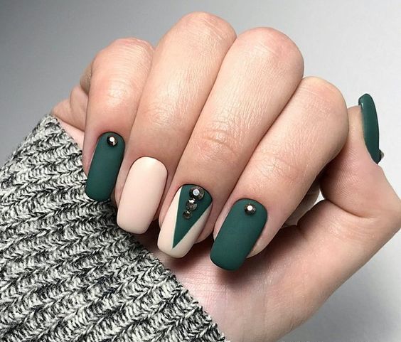 Matte with rhinestones