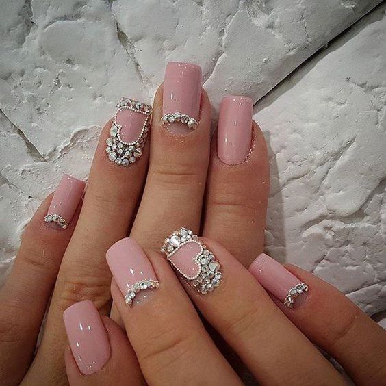 Pink with rhinestones