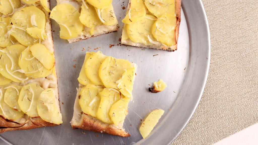 Italian focaccia with potatoes