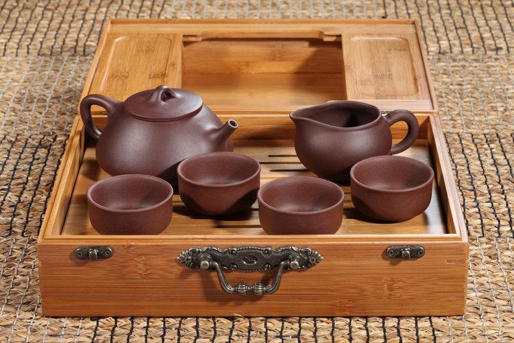 Clay tea set