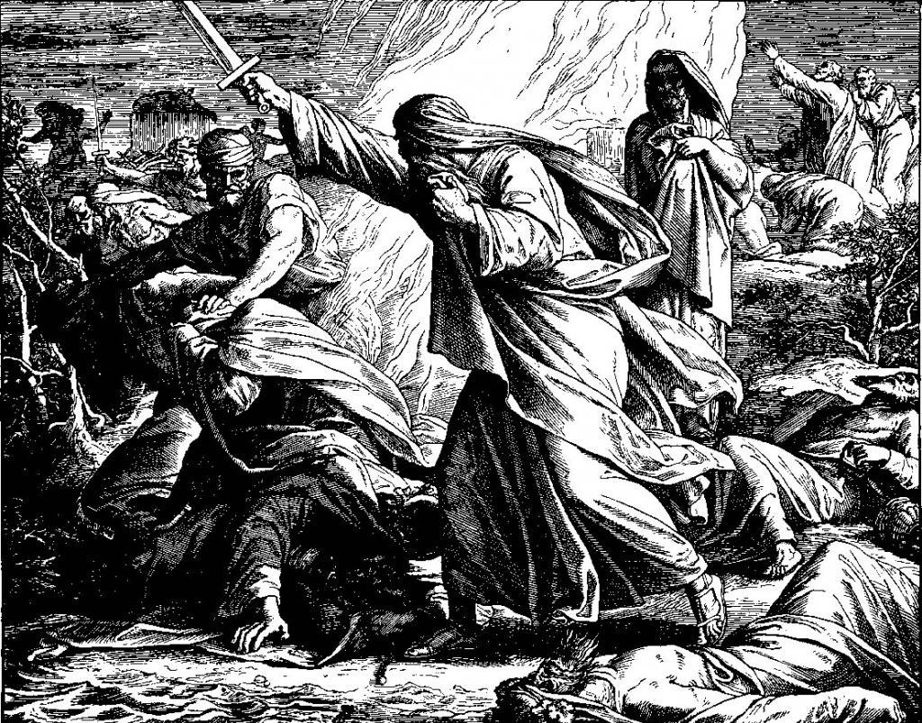 Илия убивает жрецов Вааха