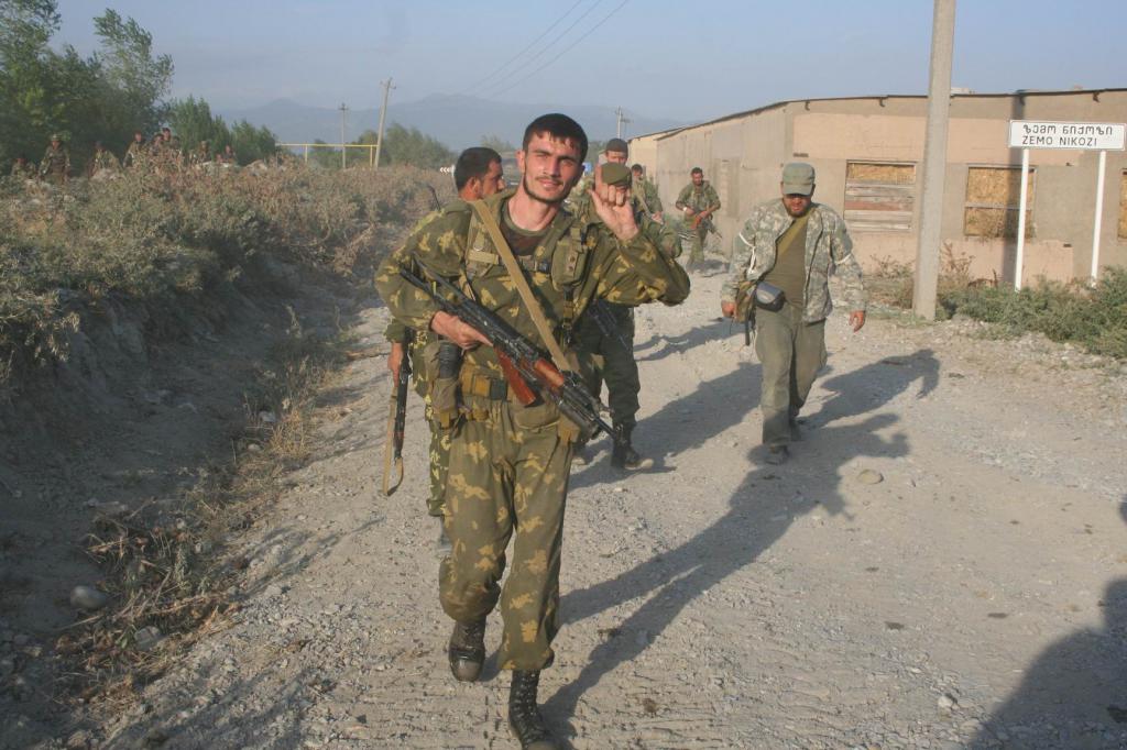Солдаты в Южной Осетии