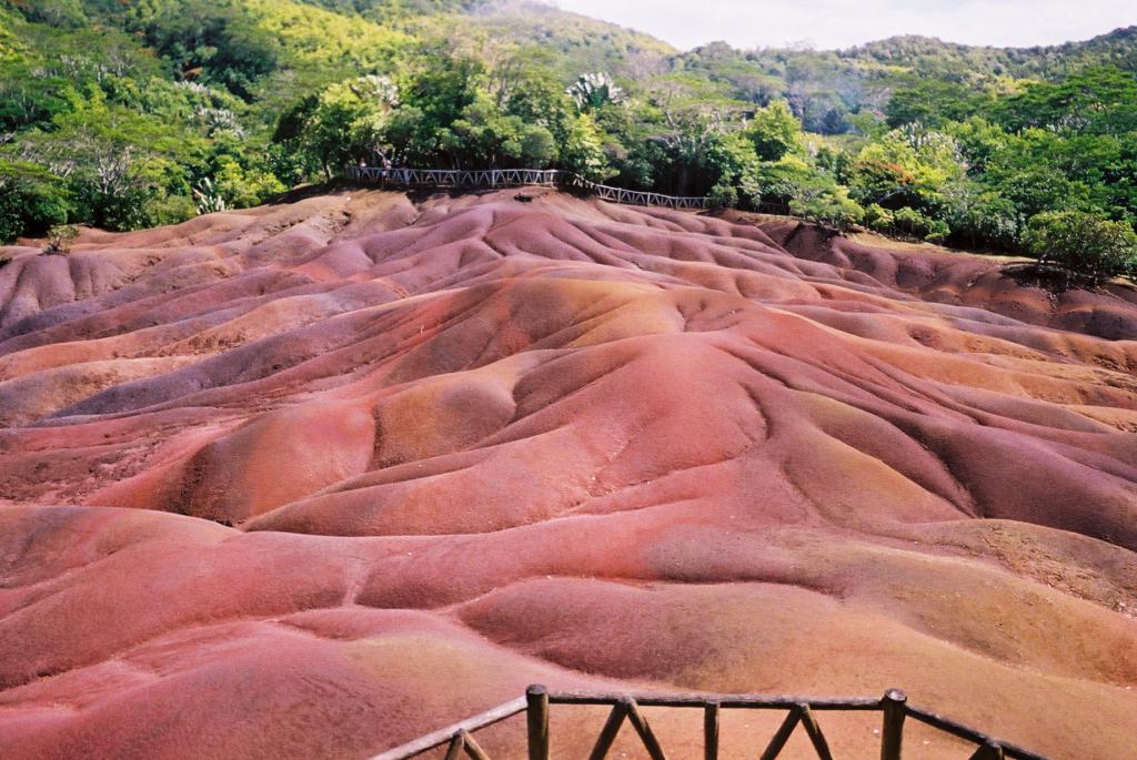 Seven-color sands of Chamarel