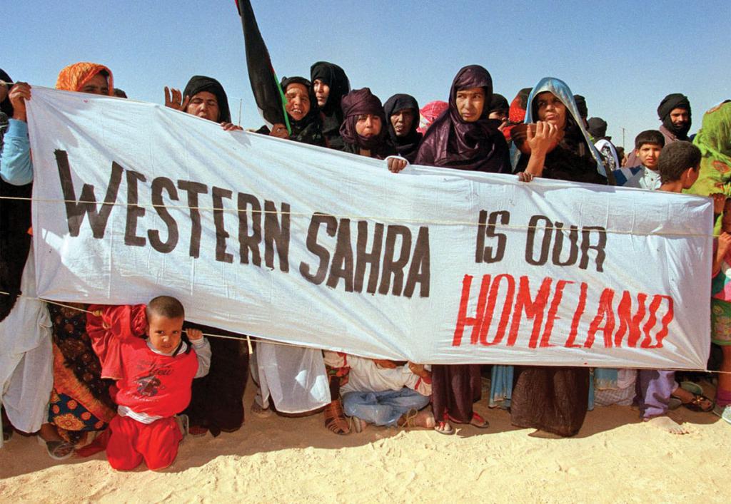 Demonstration of residents in the Sahara