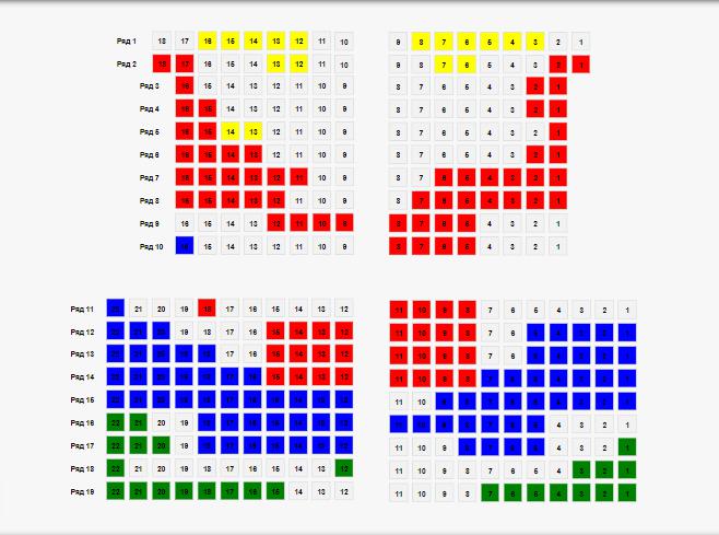 scheme of the hall Voronezh ace