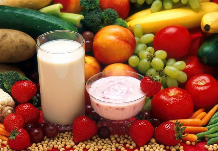 Молоко, овощи, фрукты