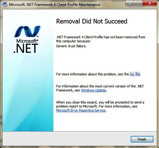 Net services ru. Клиентский профиль Microsoft net Framework 4 зависает.