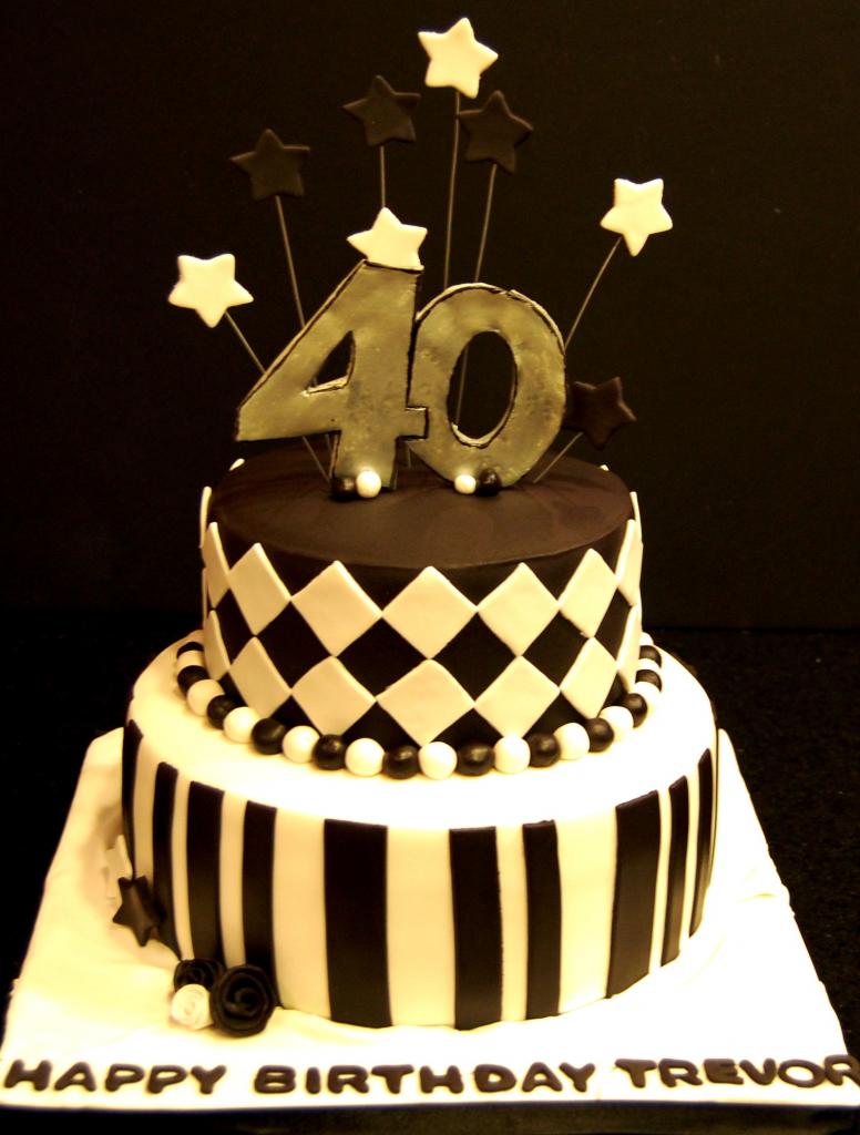 Фото торт 40 лет
